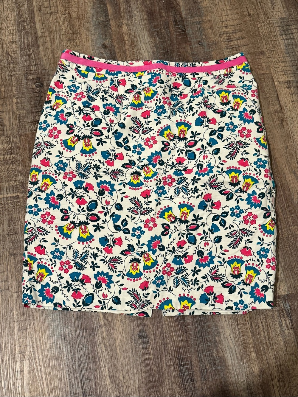 Boden Floral Pencil Skirt